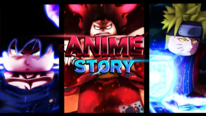 Personajes y logotipo de Anime Story