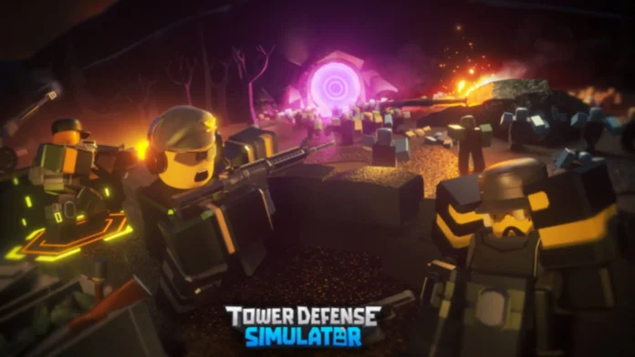 Bojová sekvencia v hre Tower Defense Simulator.