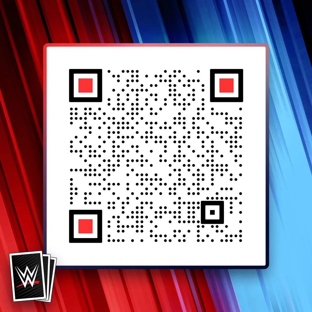 Un código QR de SuperCard de la WWE